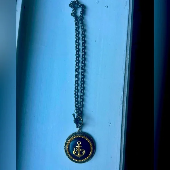 Vintage Christian Dior Anchor Necklace - Picture 1 of 2